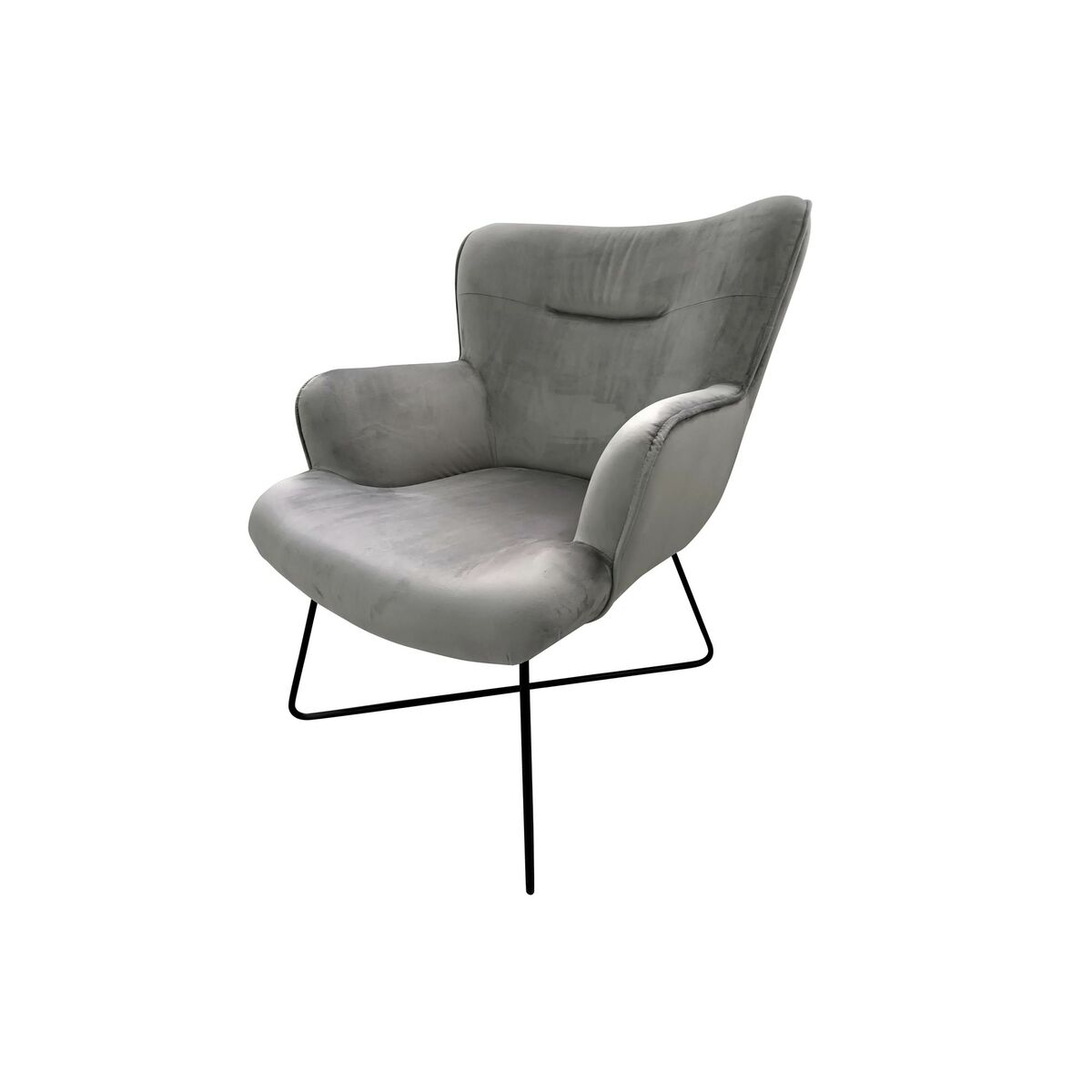 Fåtölj DKD Home Decor Grå Metall 67 x 81 x 87 cm - 2