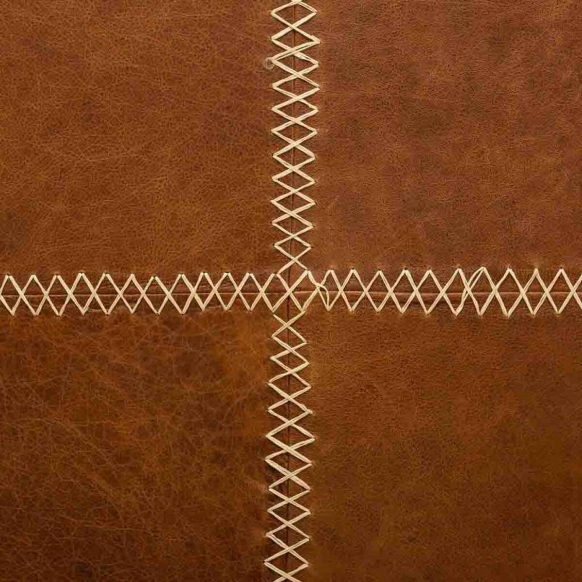 Soffbord Alexandra House Living Läder Trä Järn 90 x 52 x 165 cm - 4