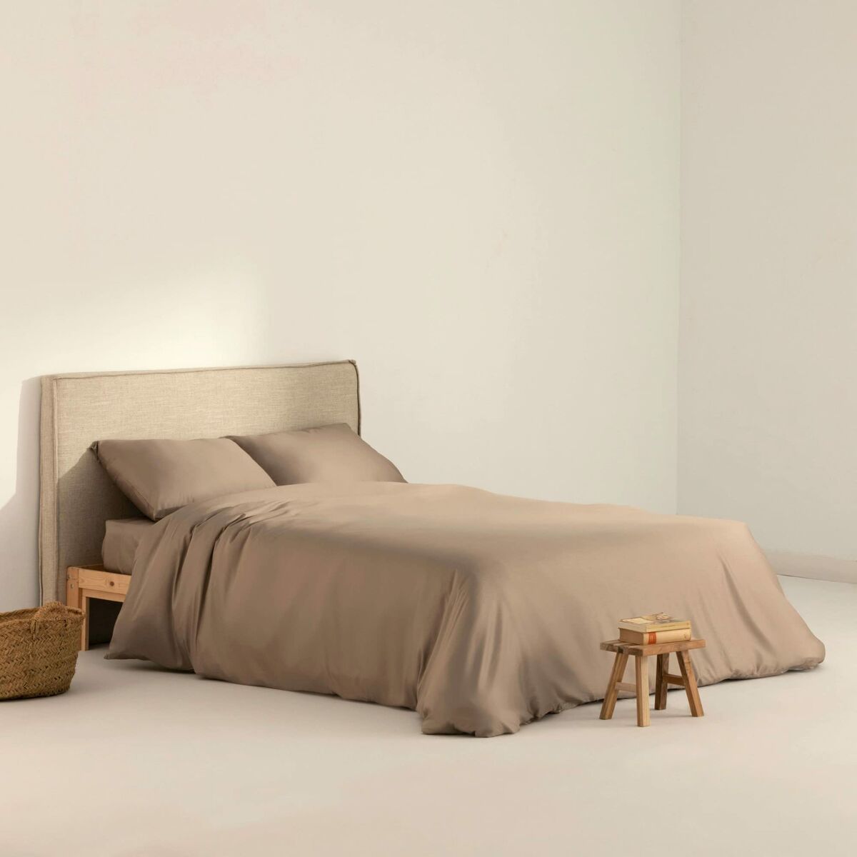 Påslakan SG Hogar Greige 300 Trådar 155 x 220 cm