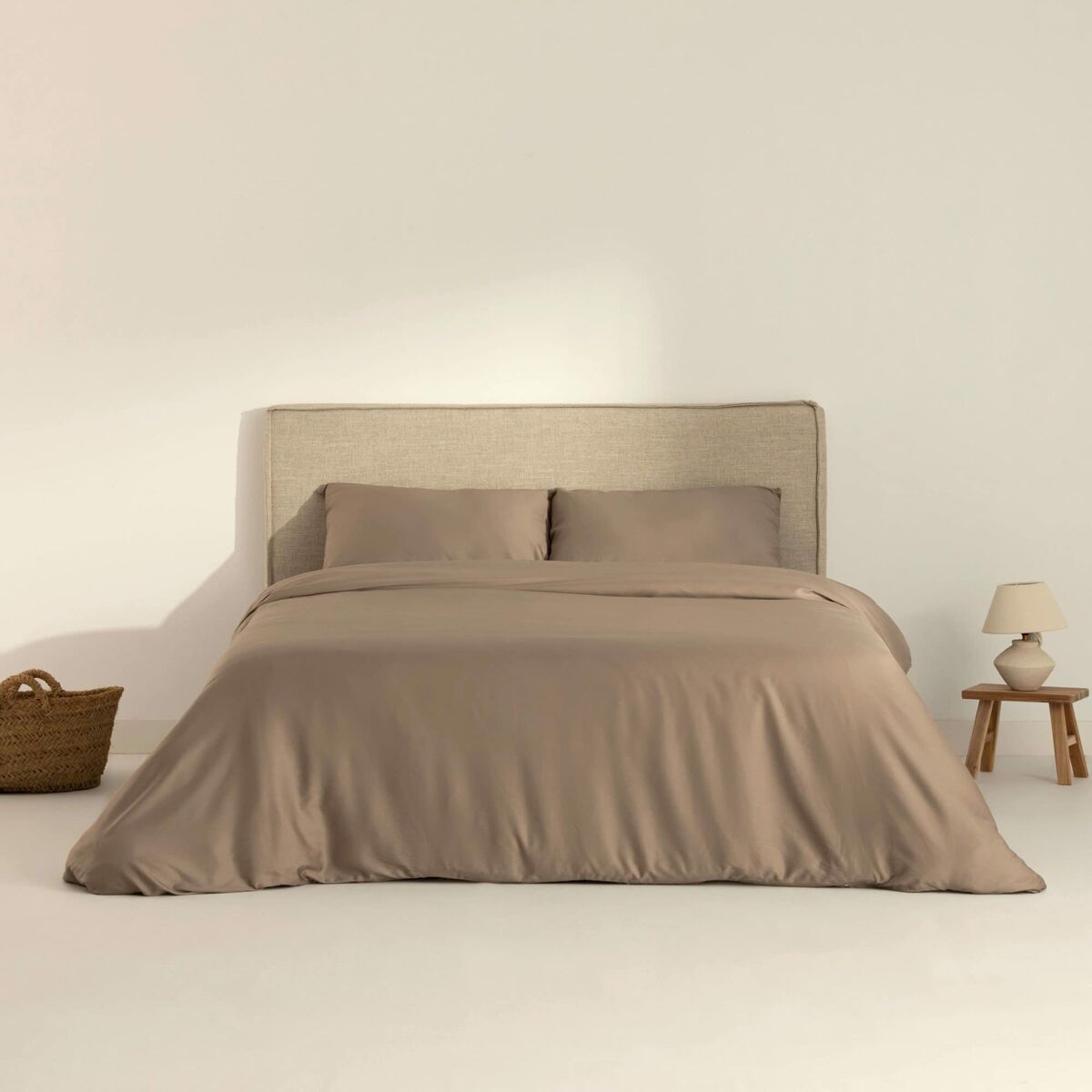 Påslakan SG Hogar Greige 300 Trådar 155 x 220 cm - 2