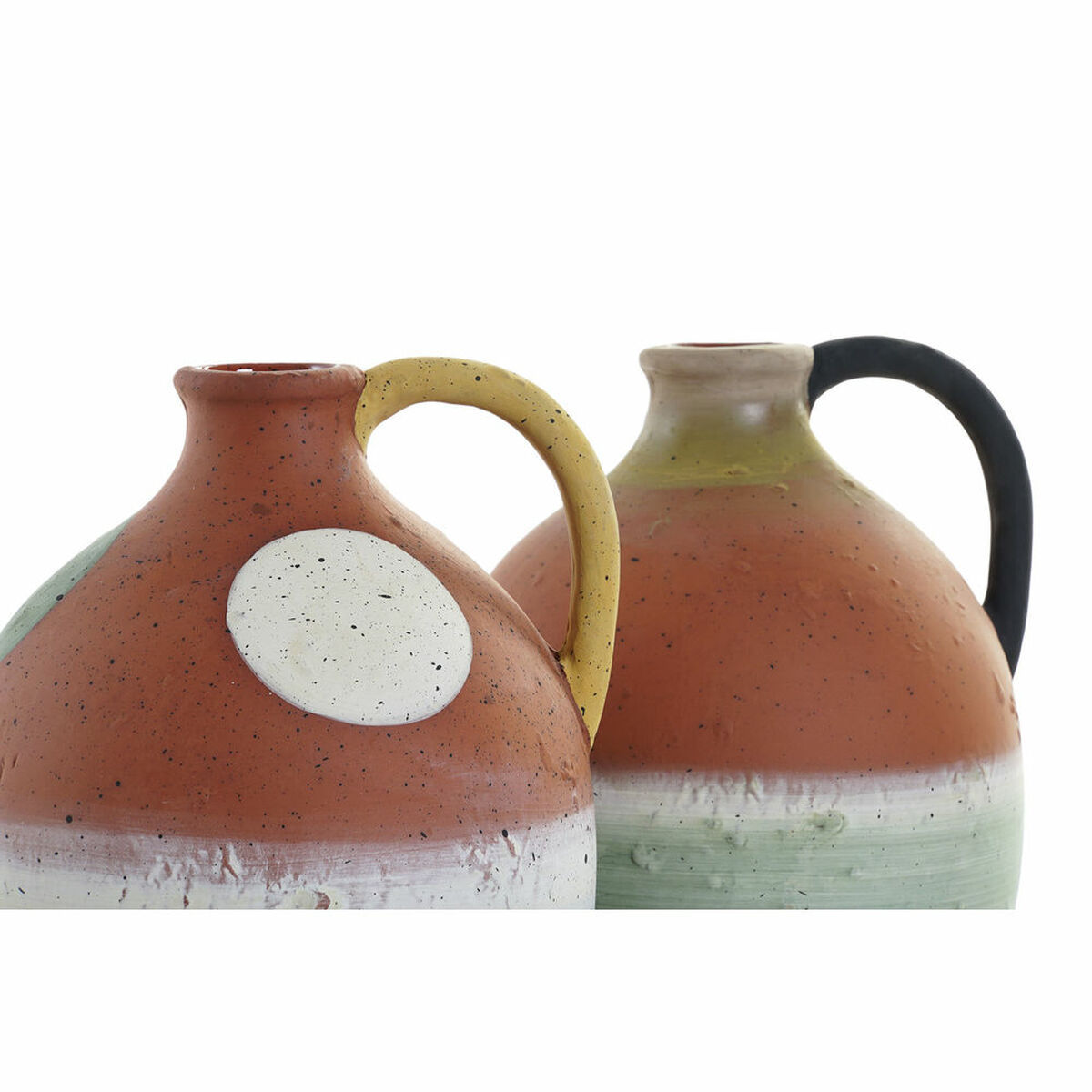 Vas DKD Home Decor Multicolour Terrakota n 14,5 x 14 x 20 cm (2 antal) - 5