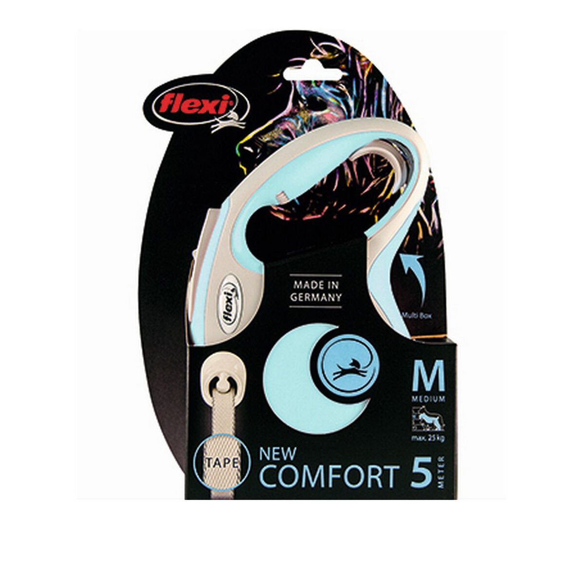 DoHundkoppel Flexi NEW COMFORT Storlek S Ljusblå - 3