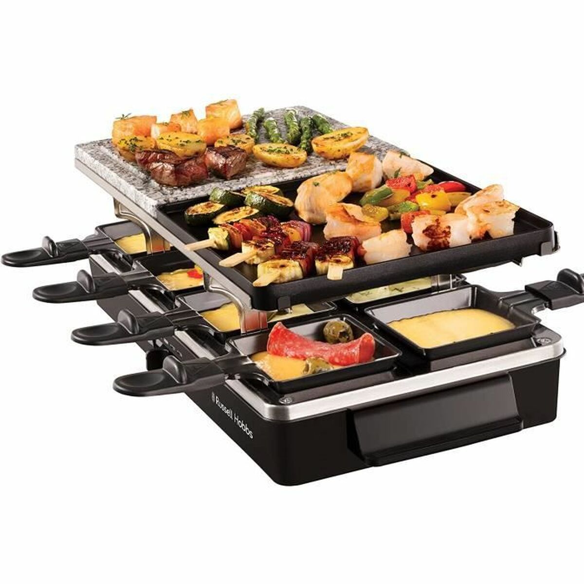 Stekbord Russell Hobbs Raclette Svart - 3