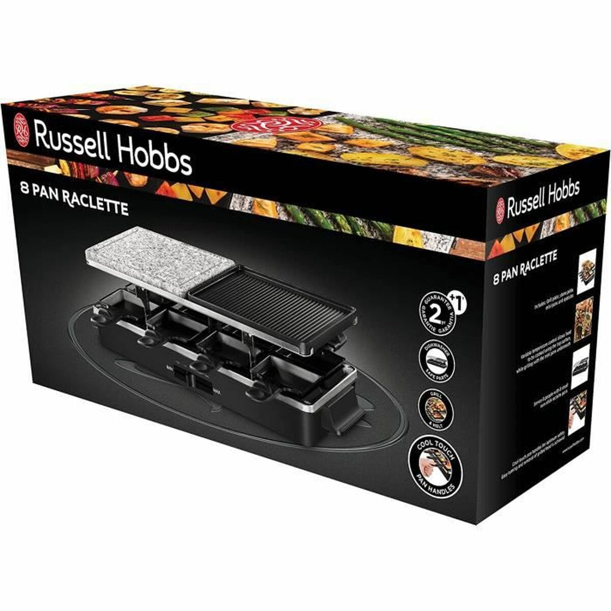 Stekbord Russell Hobbs Raclette Svart - 5