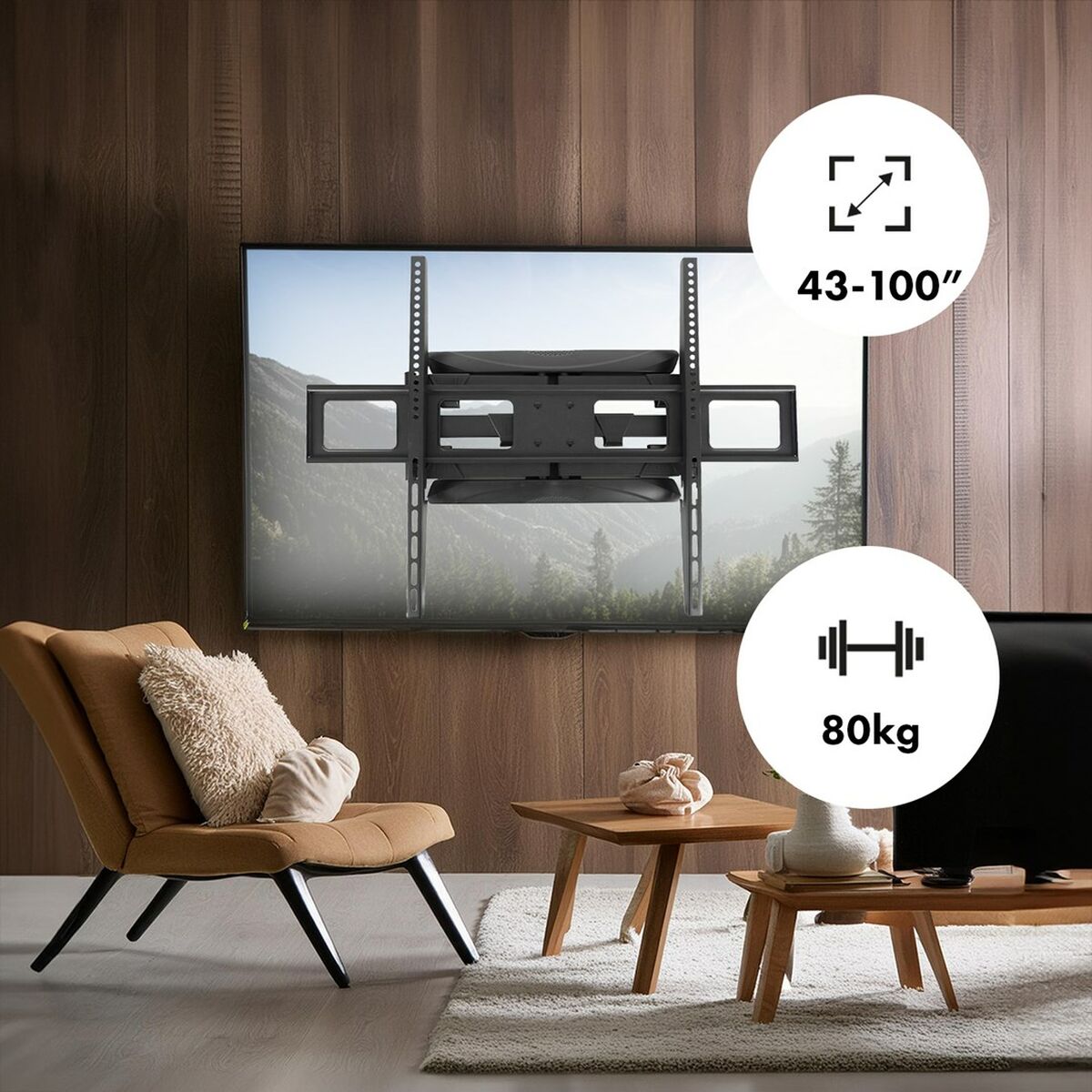 TV-fäste MacLean MC-423 43" 100" 80 kg - 3