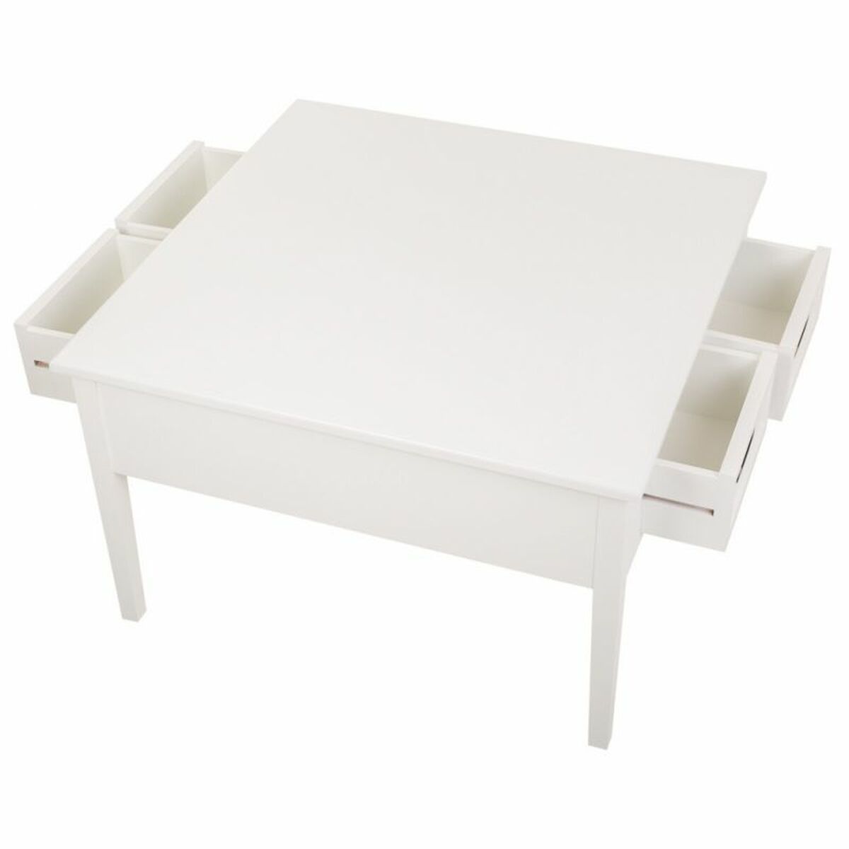 Soffbord Alexandra House Living Vit Furu Trä MDF 80 x 50 x 80 cm - 8