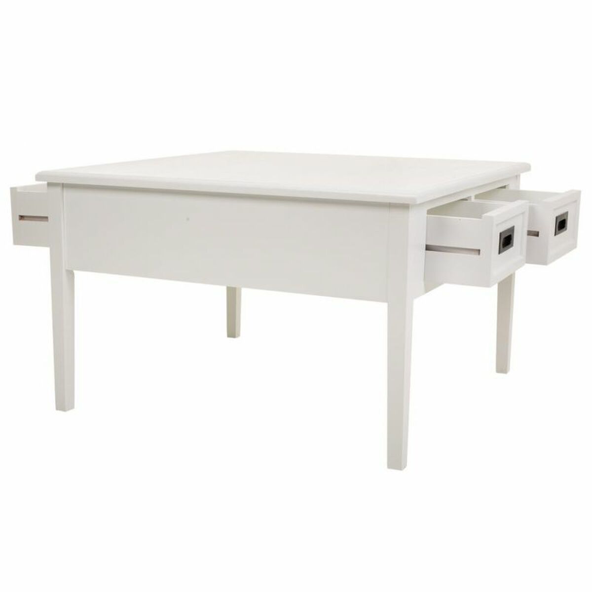 Soffbord Alexandra House Living Vit Furu Trä MDF 80 x 50 x 80 cm - 5