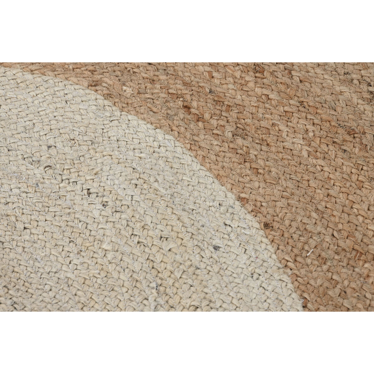 Matta Home ESPRIT Vit Brun 200 x 200 x 1 cm - 5