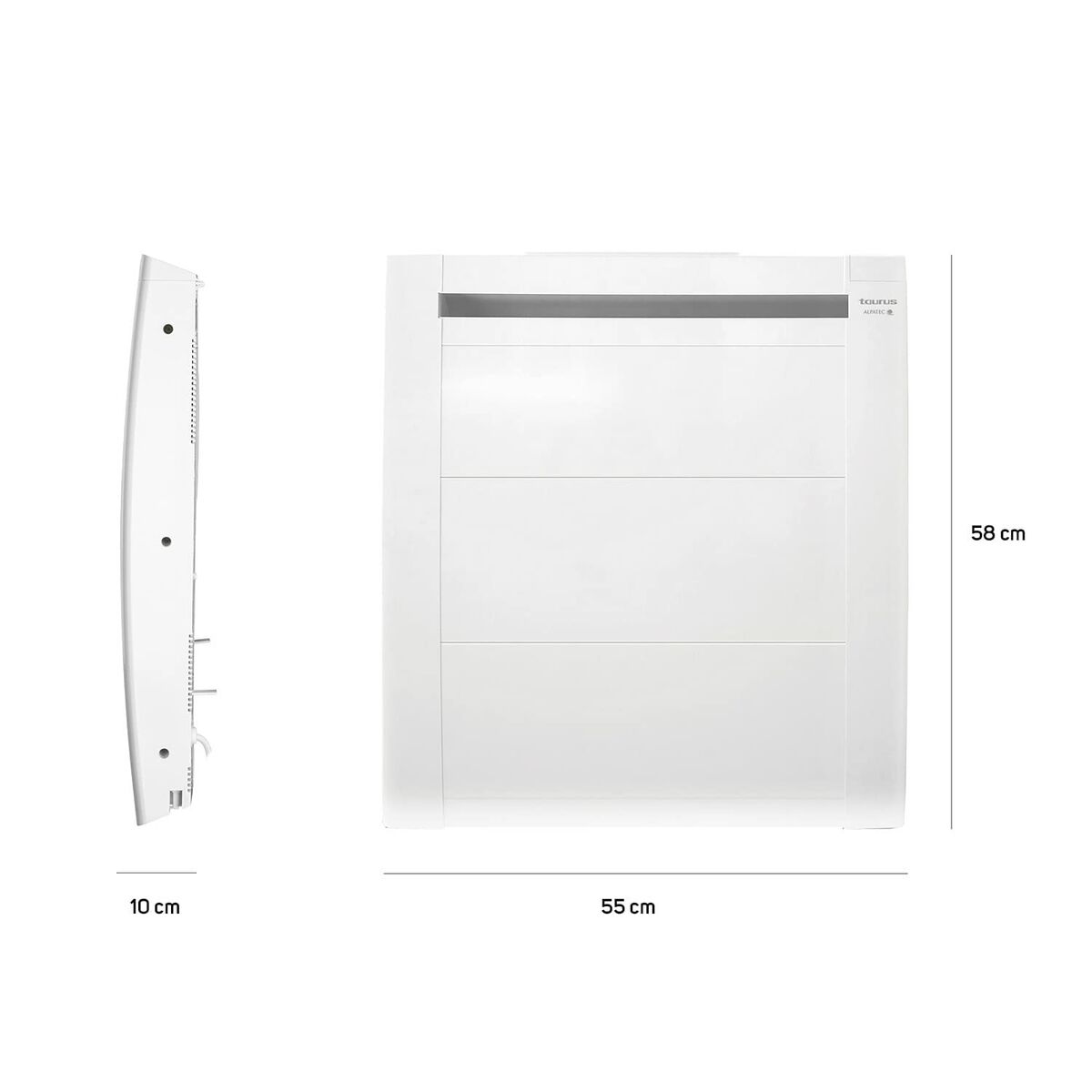 Värmeelement Digitalt Taurus Paradiso Ceramic Vit 1000 W LCD-skärm - 7