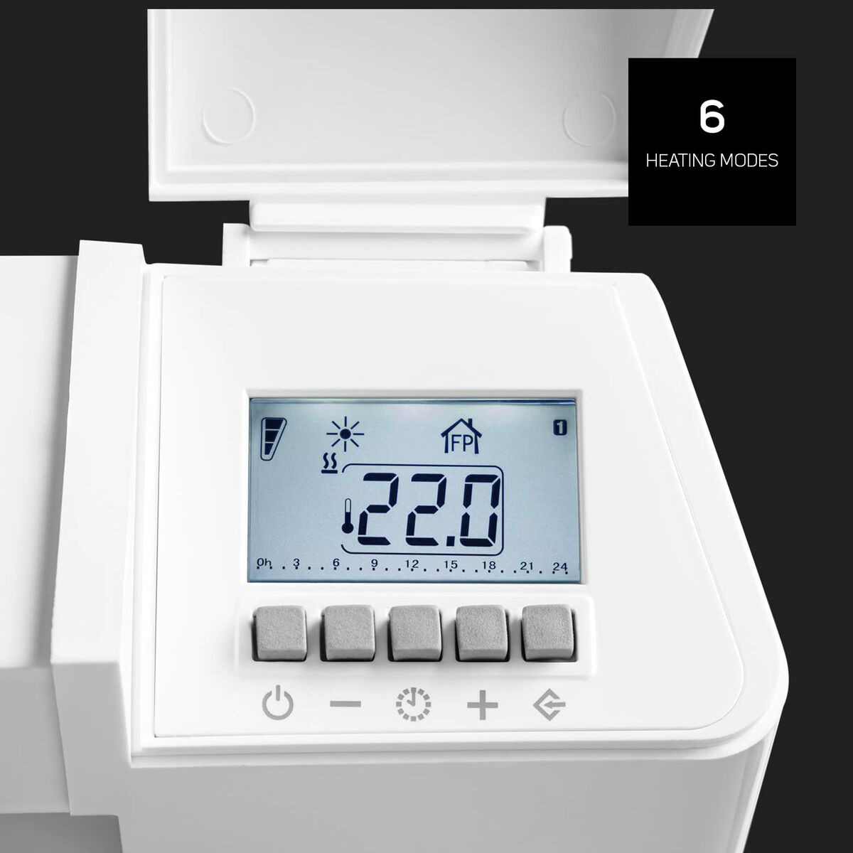Värmeelement Digitalt Taurus Paradiso Ceramic Vit 1000 W LCD-skärm - 6