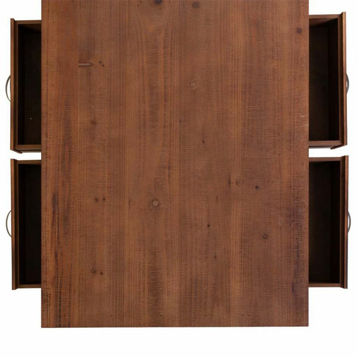 Soffbord Alexandra House Living Brun Granträ Trä MDF 66 x 48 x 120 cm - 8