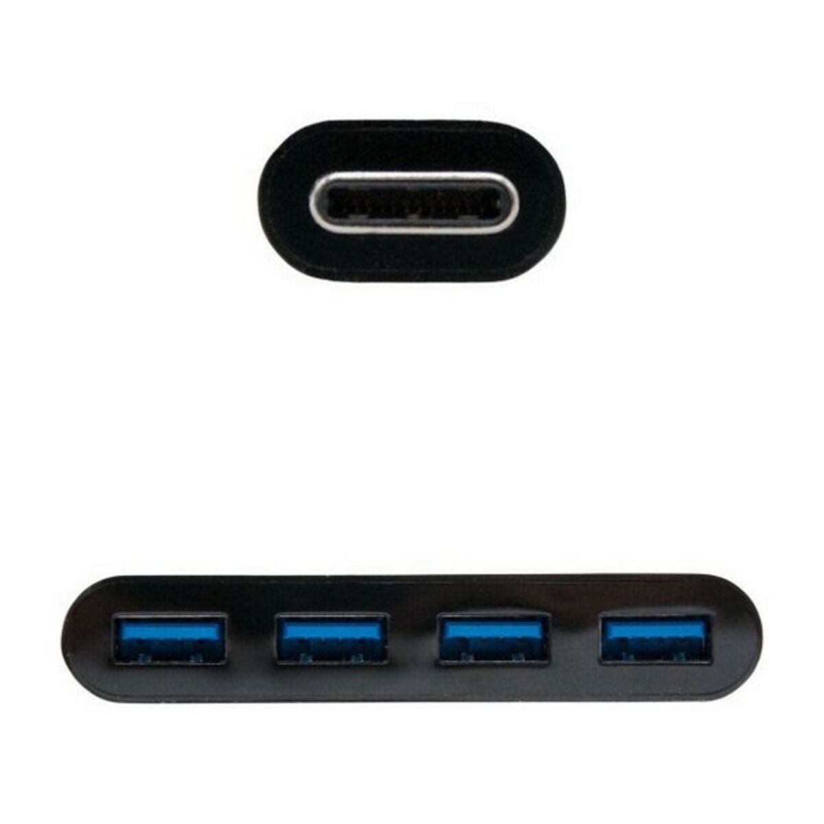 USB-C till USB Adapter NANOCABLE 10.16.4401-BK (10 cm) 10 cm - 2