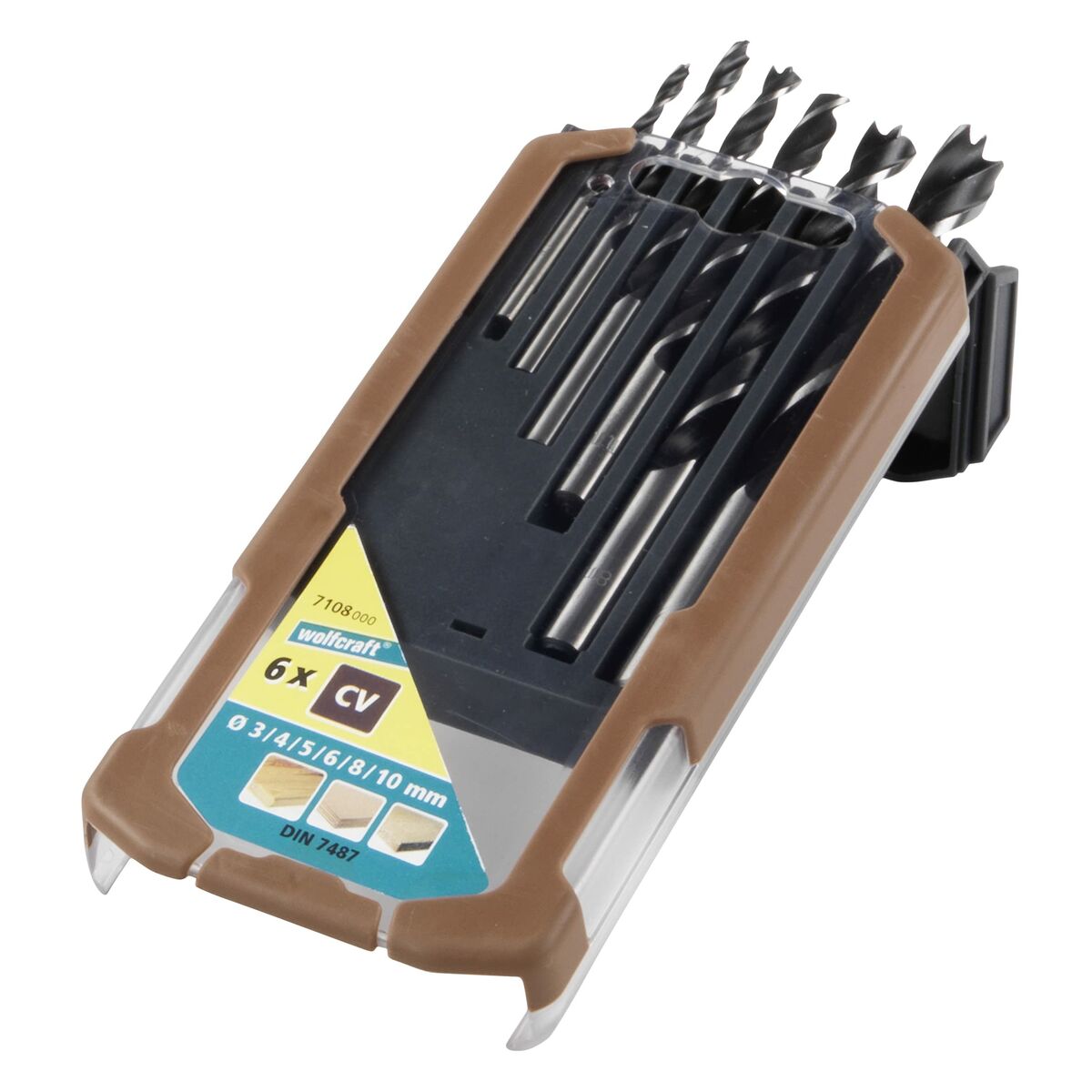 Spolset Wolfcraft 7108000 Trä 6 Delar - 5