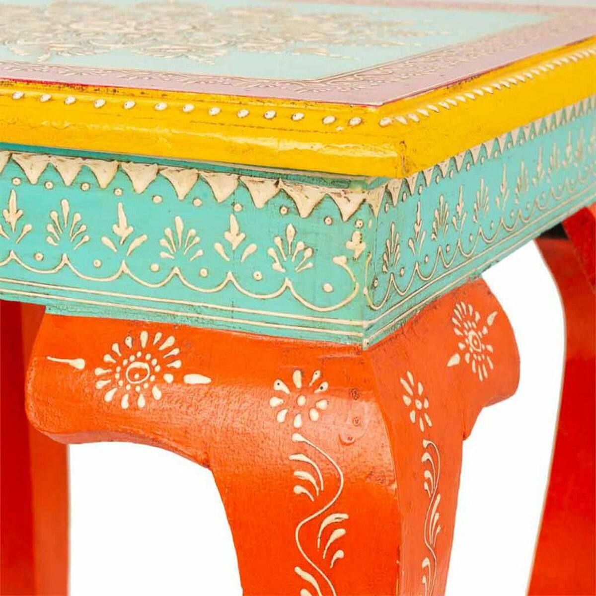 Soffbord Alexandra House Living Mangoträ Trä MDF 38 x 45 x 38 cm - 4