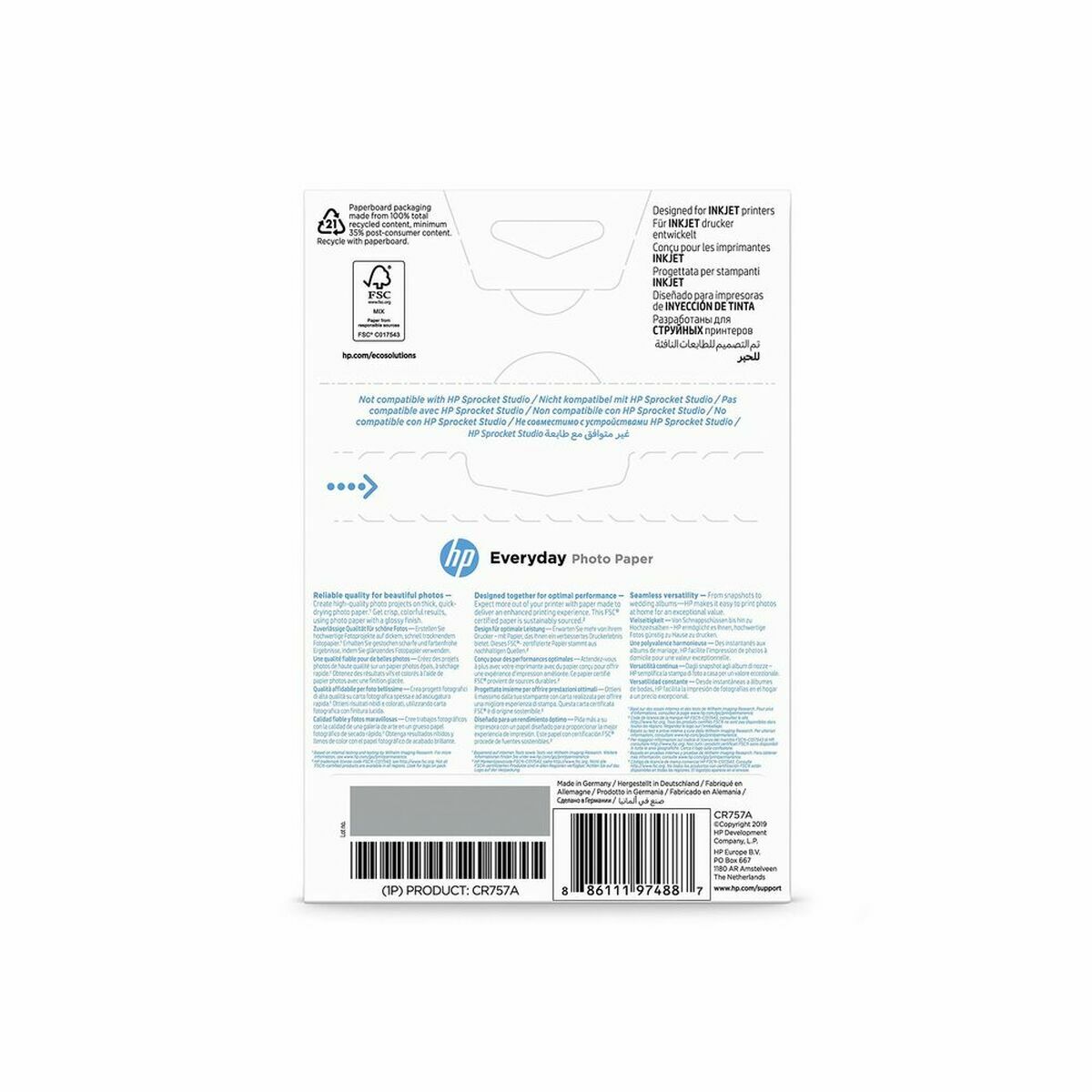 Fotopapper Blankt HP CR757A (1 antal) - 2