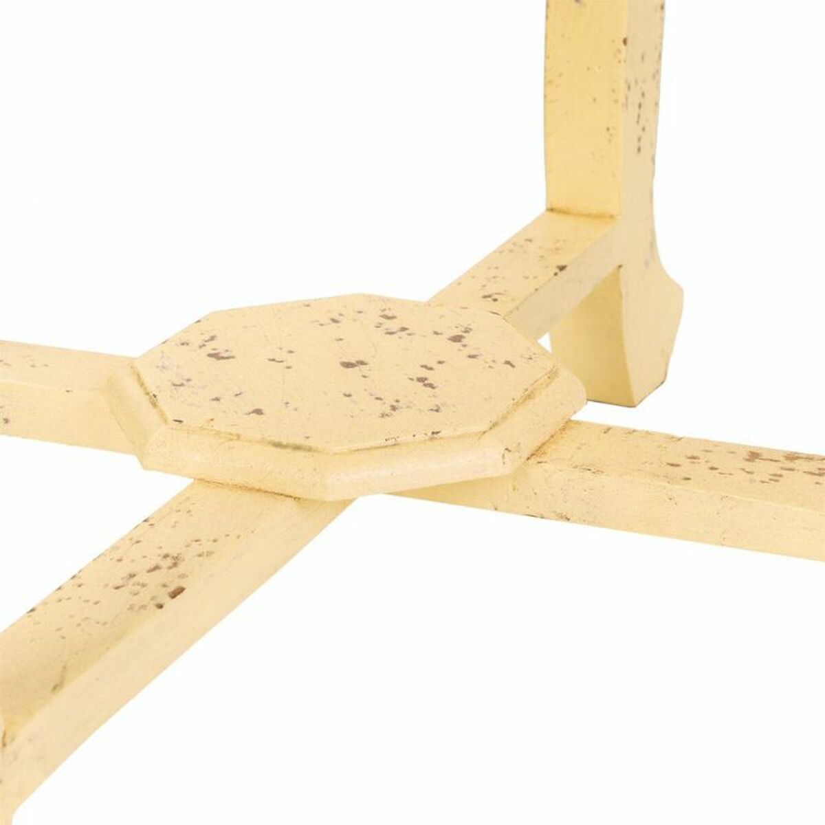 Soffbord Alexandra House Living Elfenben Mässing Mangoträ Trä MDF 45 x 52 x 45 cm - 6
