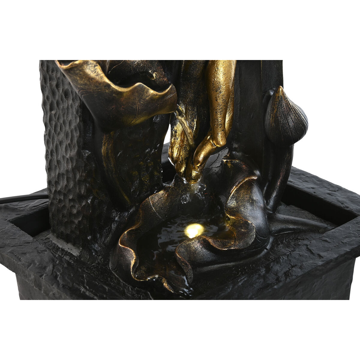 Trädgårdsfontän Home ESPRIT Harts Buddha Orientalisk 21 x 19 x 27 cm (2 antal) - 2