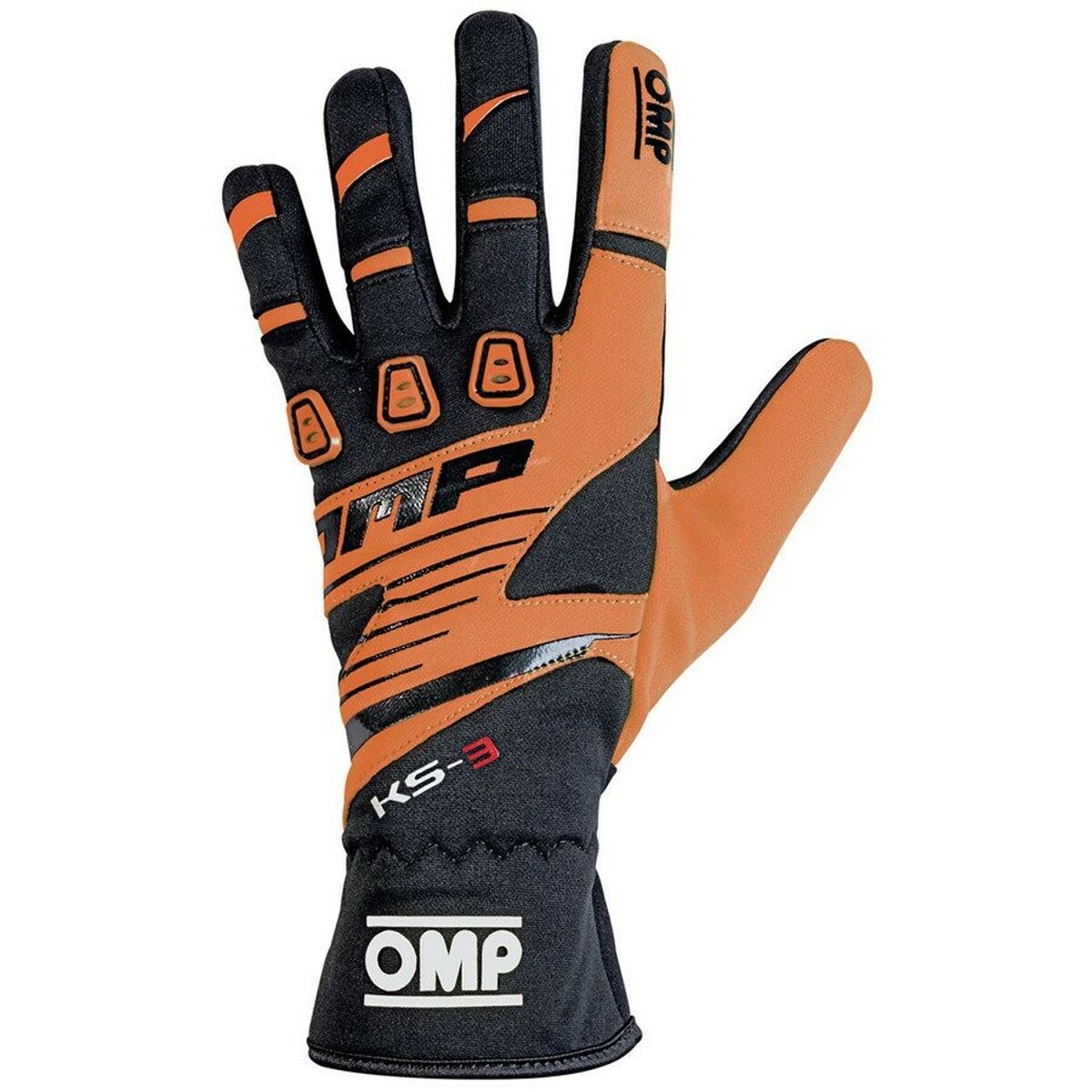 Karting Gloves OMP KS-3 Orange/Svart Svart/Orange L