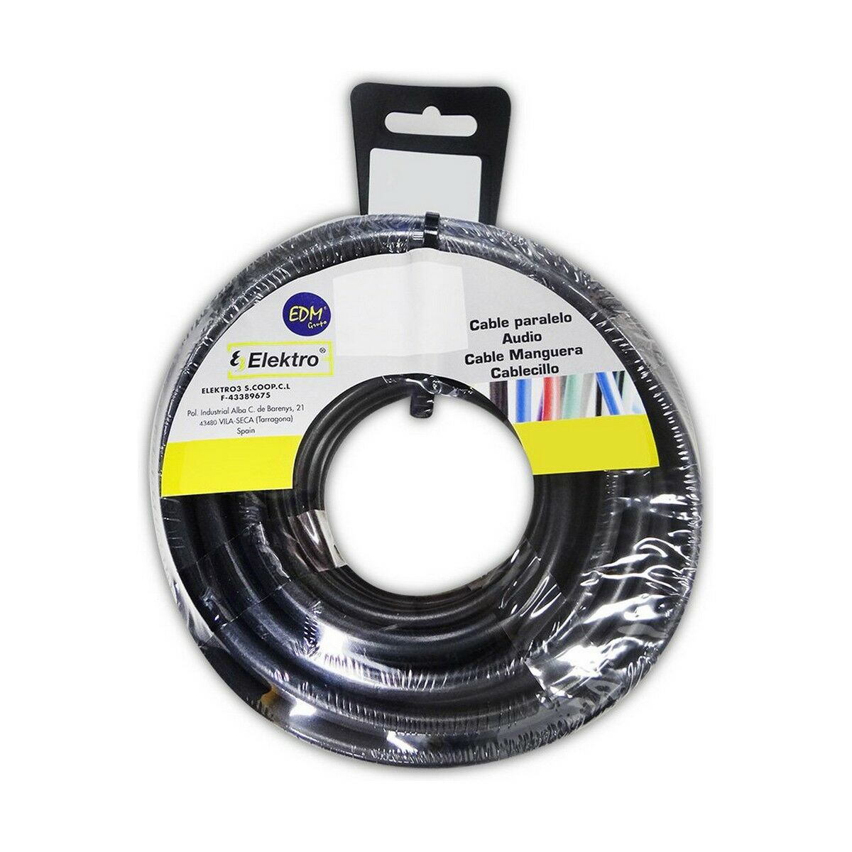Kabel EDM 28303 Svart 2 x 1 mm 20 m - 2