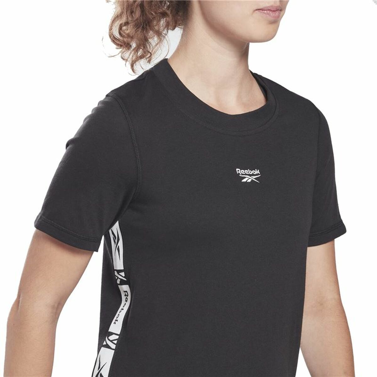 T-shirt med kortärm Dam Reebok Tape Pack Svart - 5