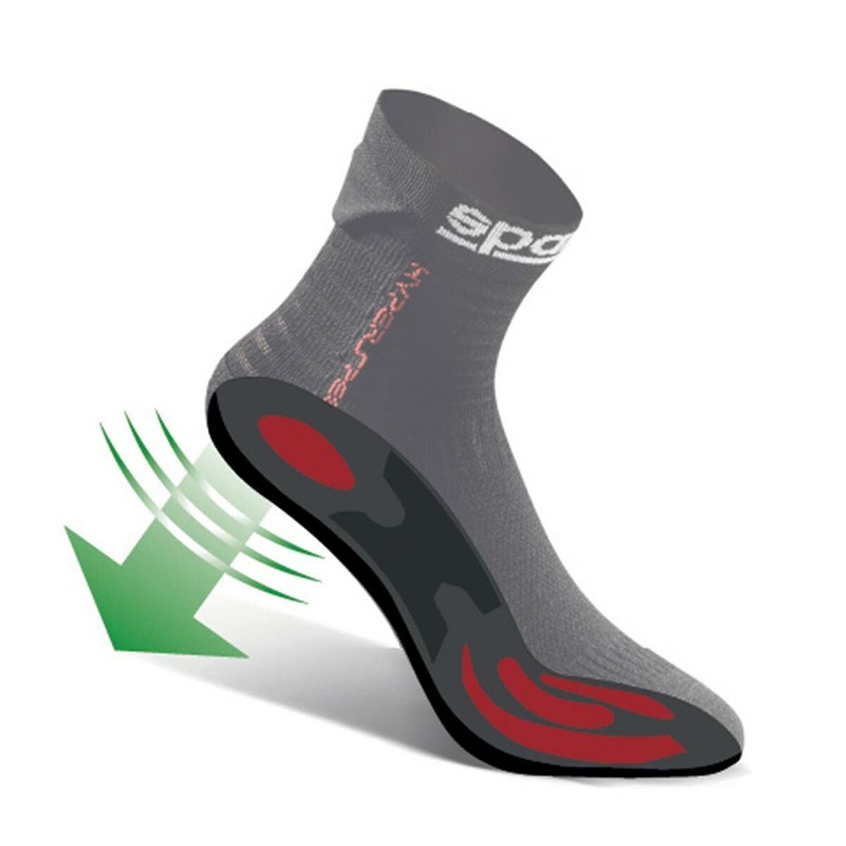 Strumpor Sparco HIPERSPEED Svart (46-47) - 5