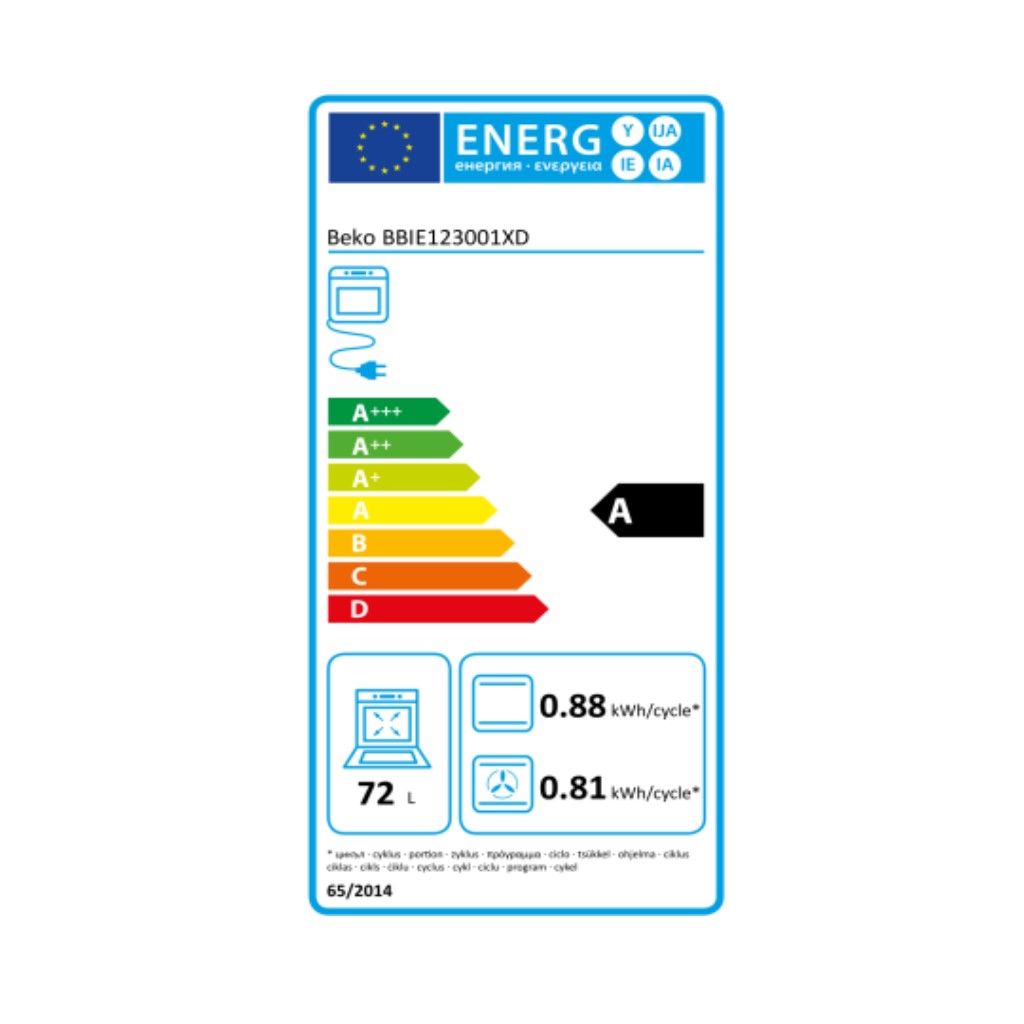 Mångsidig ugn BEKO BBIE123001XD 2400W A - 2