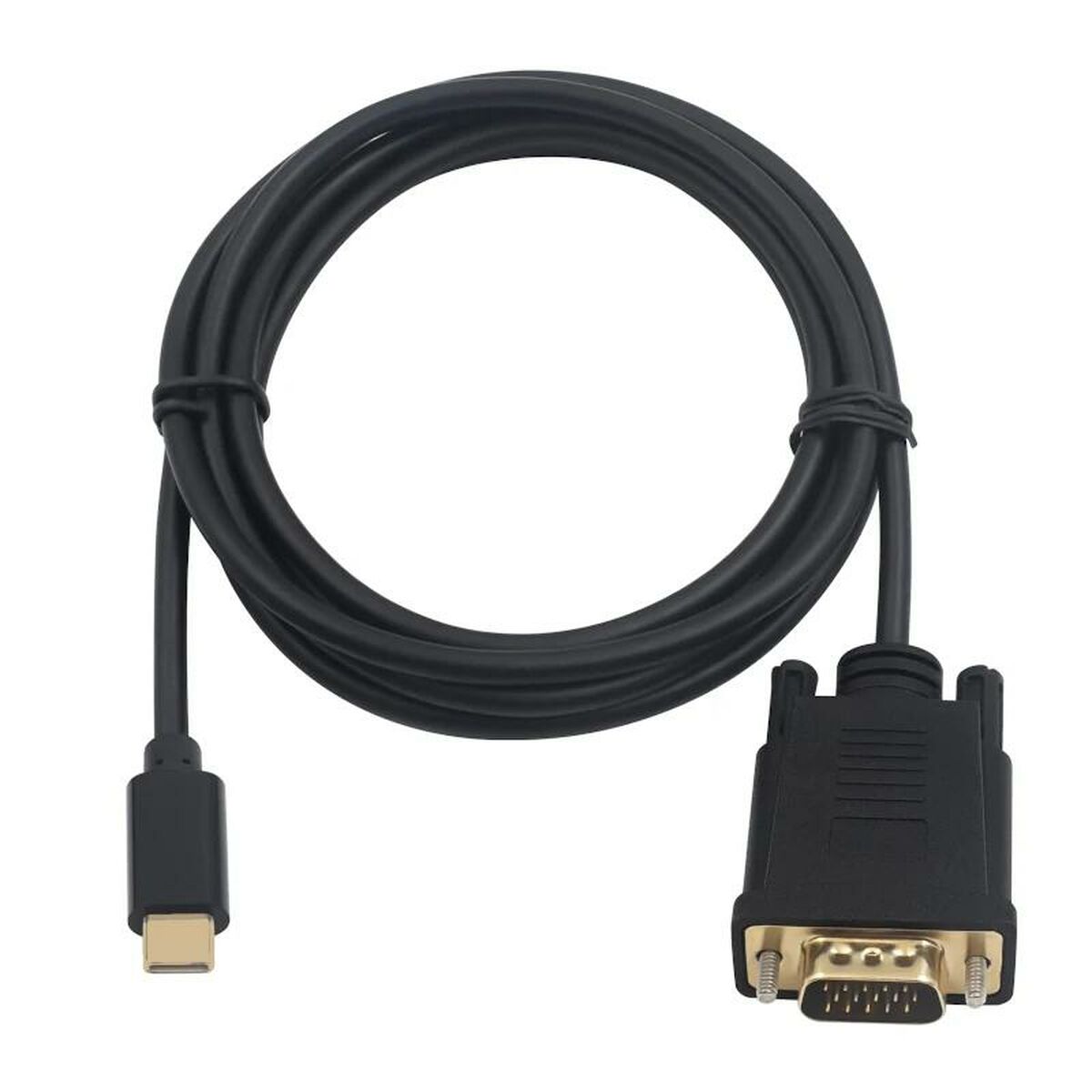 USB-C till VGA Adapter Ewent EC1052 Svart 1,8 m - 2