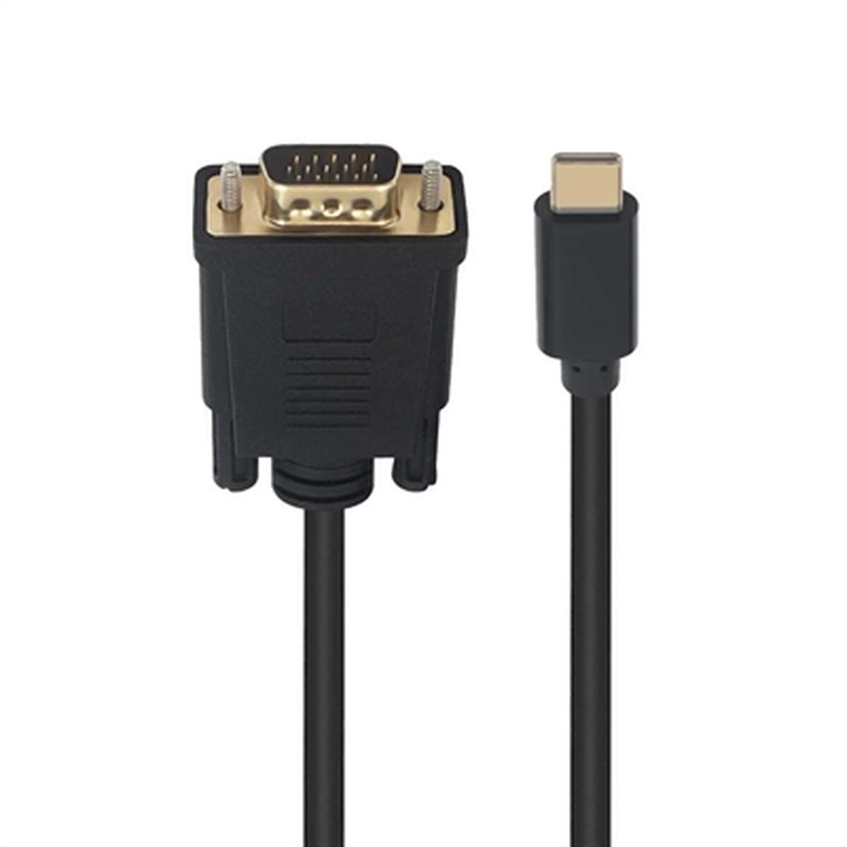 USB-C till VGA Adapter Ewent EC1052 Svart 1,8 m