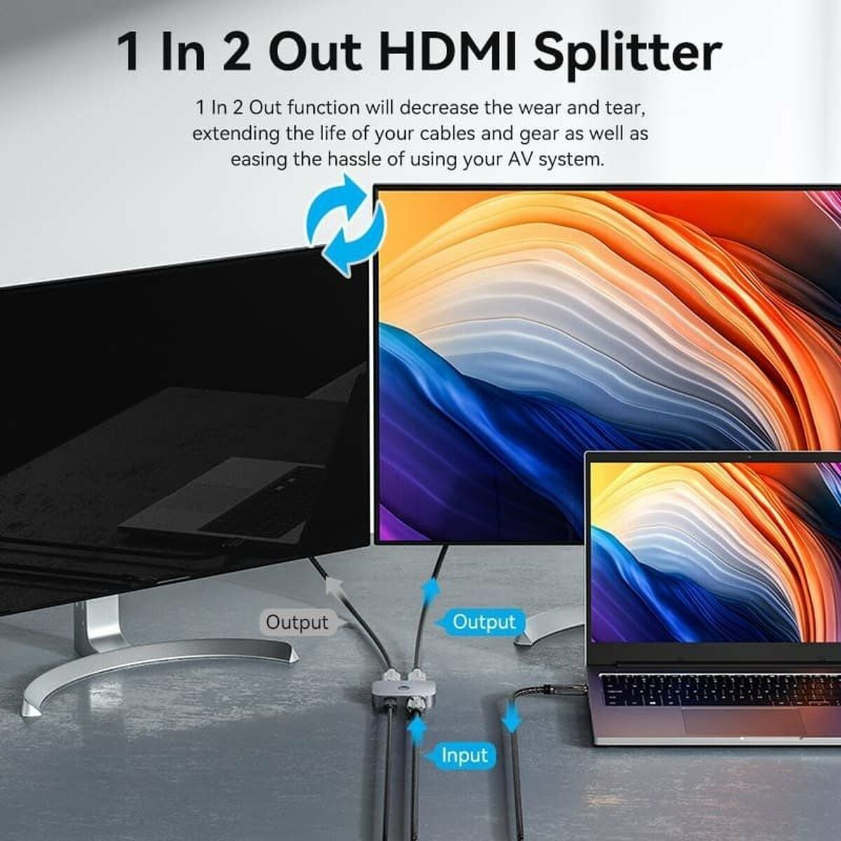 HDMI-brytare Vention AKPH0 Grå 1 m - 3