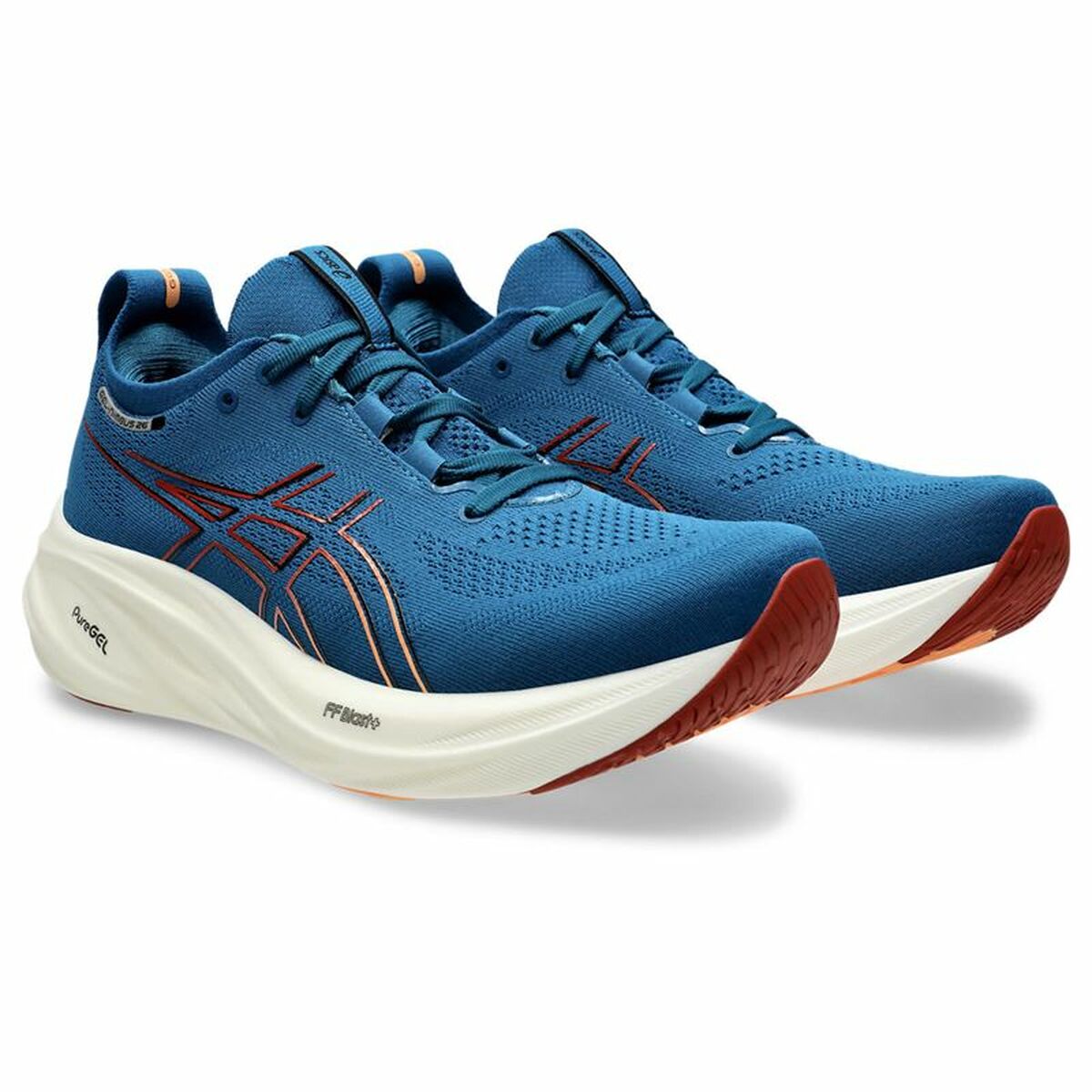 Löparskor, Vuxna Asics Gel-Nimbus 26 Blå - 5