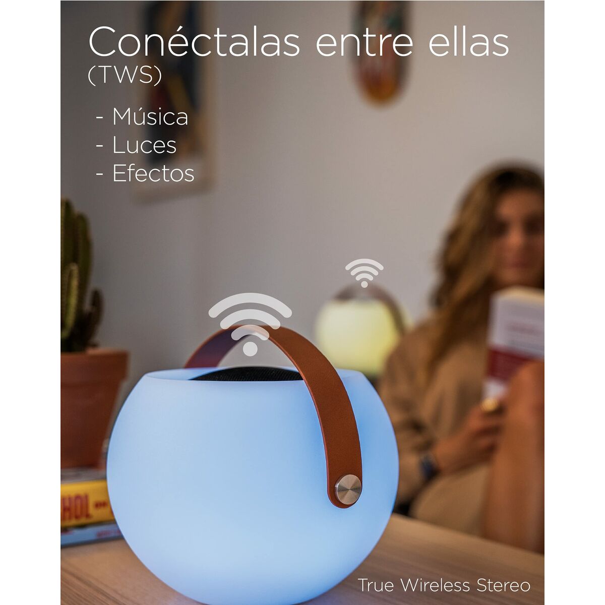 Bluetooth högtalare med LED-belysning KSIX Bubble Vit 5 W Bärbar - 15