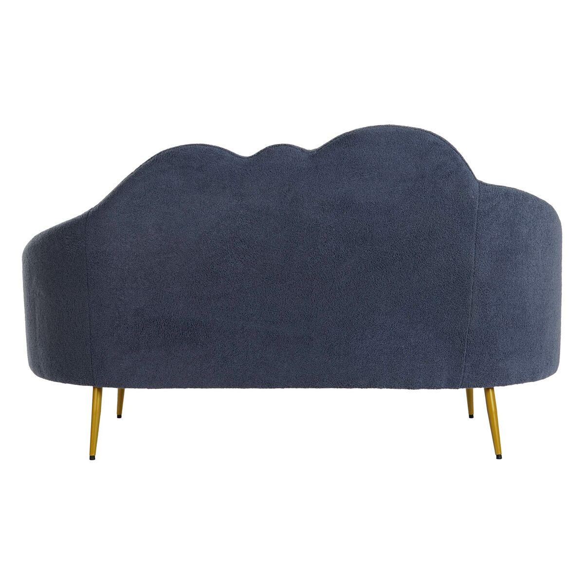 Soffa DKD Home Decor Blå Gyllene Metall Moln Scandi 155 x 75 x 92 cm - 6