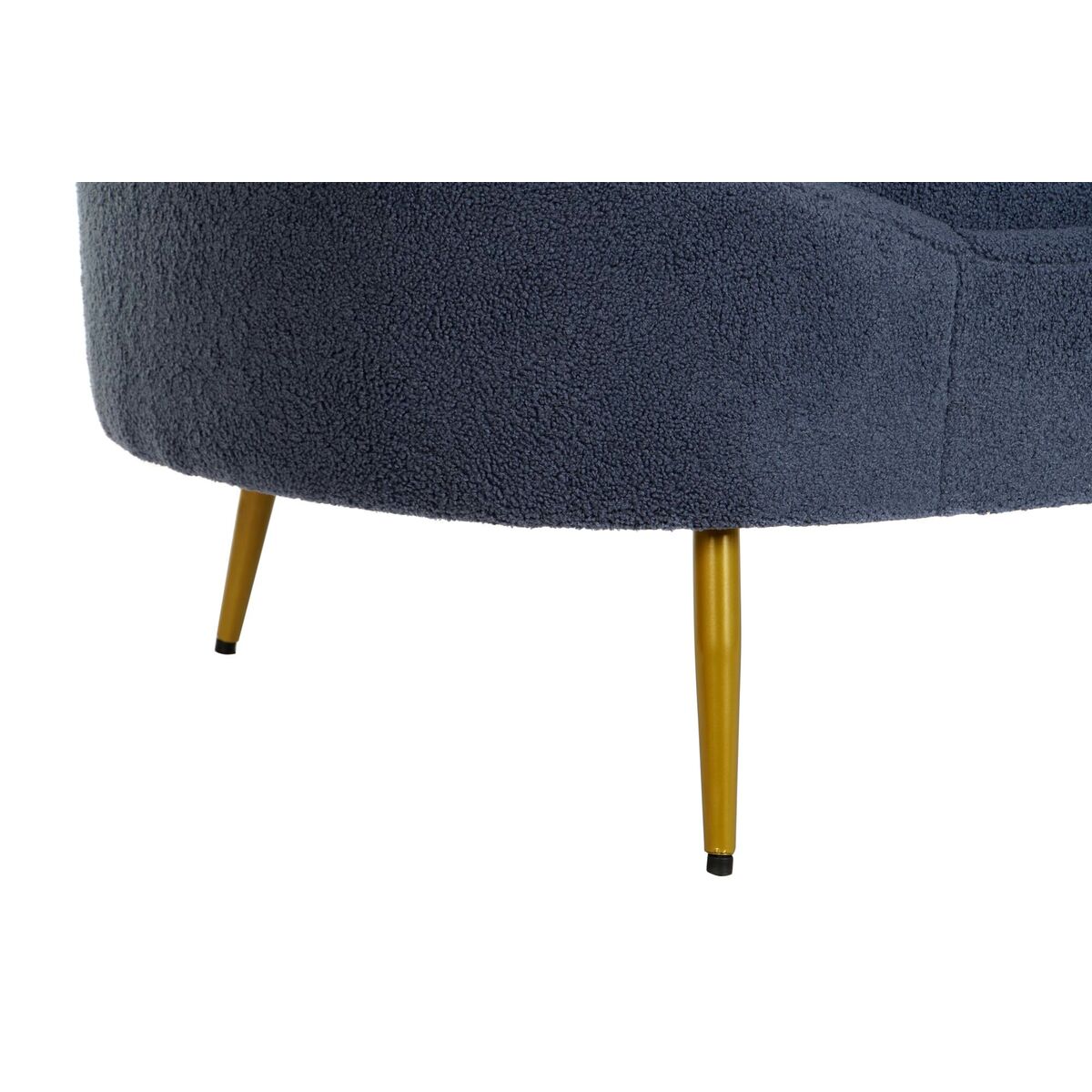 Soffa DKD Home Decor Blå Gyllene Metall Moln Scandi 155 x 75 x 92 cm - 5