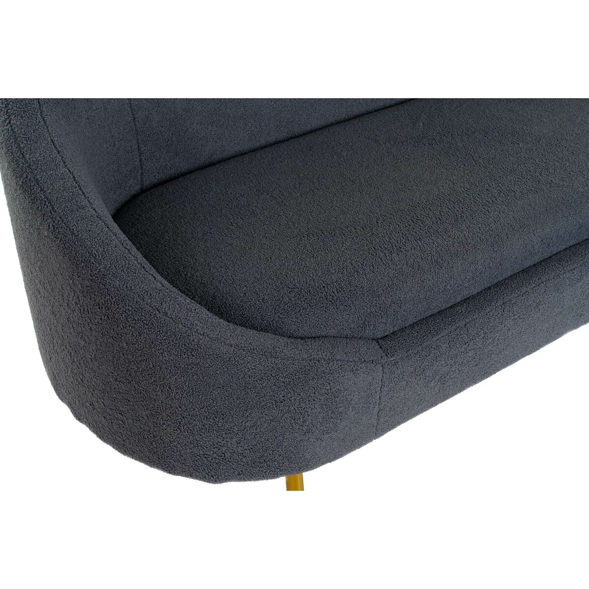 Soffa DKD Home Decor Blå Gyllene Metall Moln Scandi 155 x 75 x 92 cm - 8
