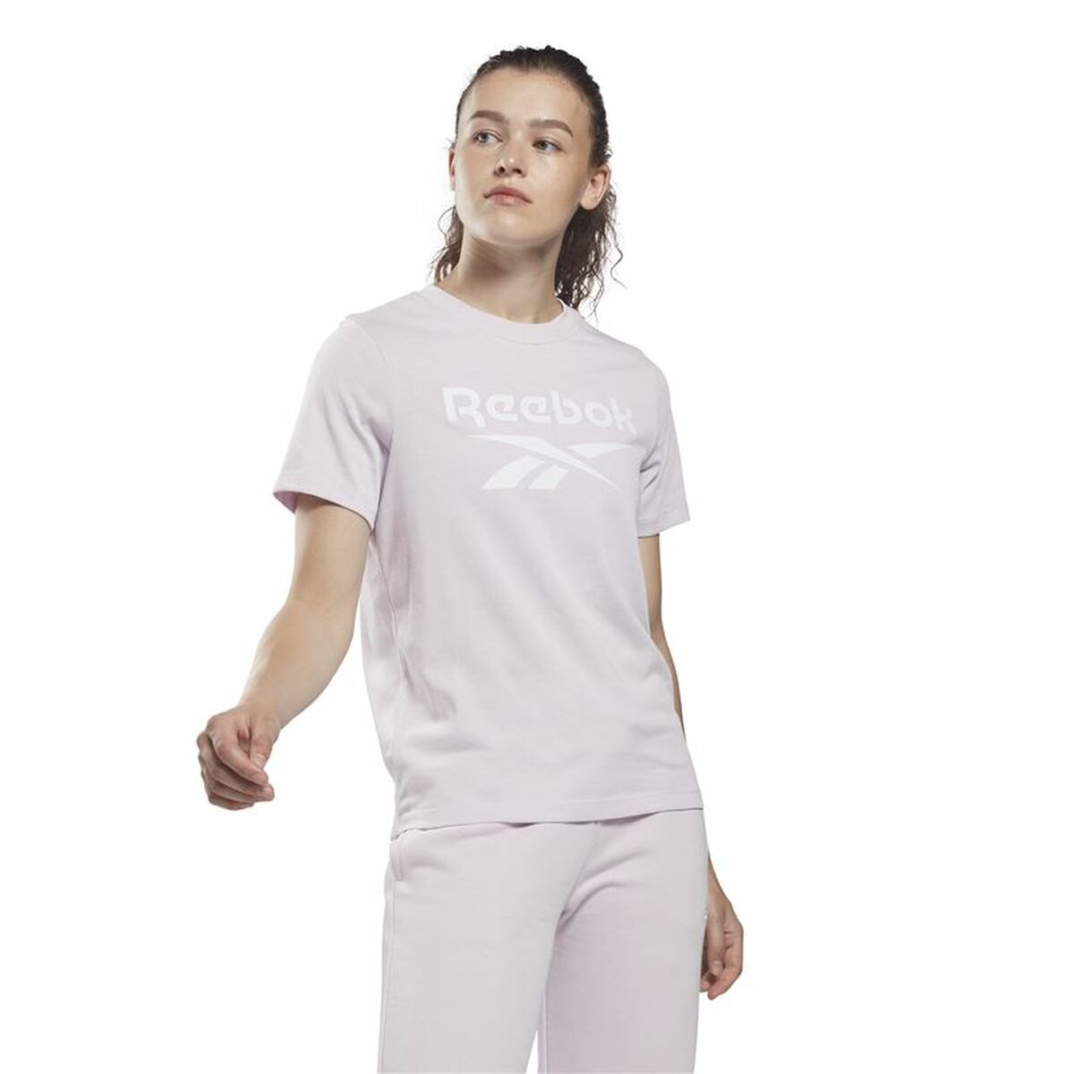 T-shirt med kortärm Dam Reebok Identity Ljusrosa - 2
