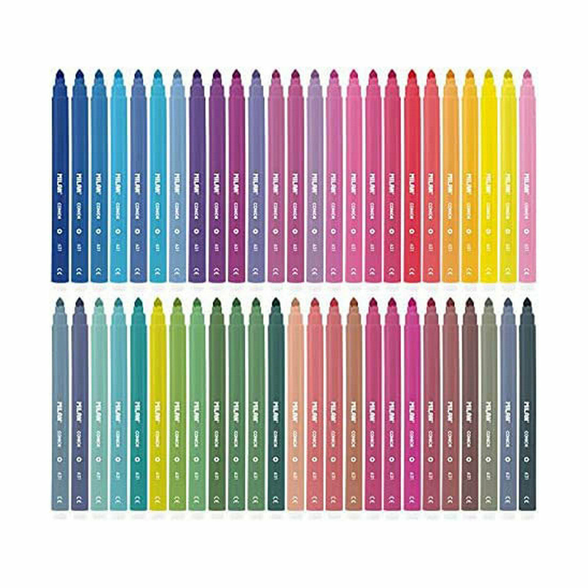 Tuschpennor Milan Conic Multicolour 50 Delar - 9