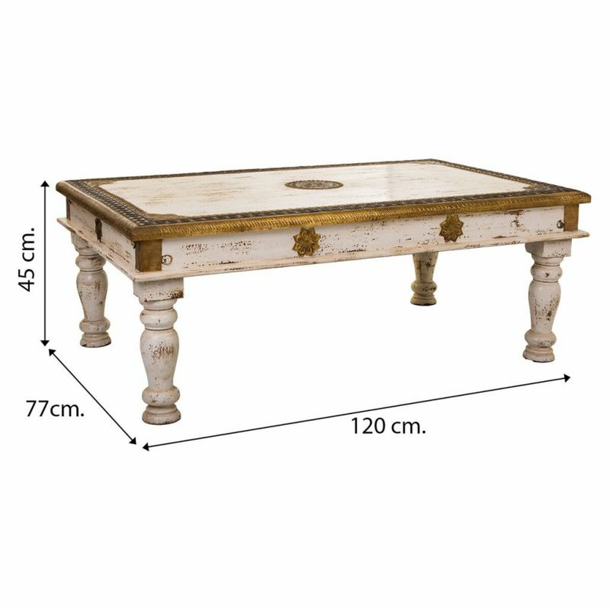 Soffbord Alexandra House Living Mangoträ 77 x 45 x 120 cm - 7