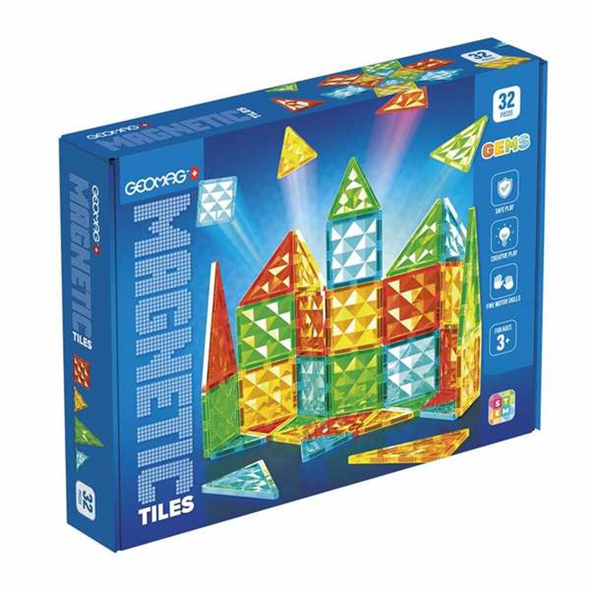 Utbildningsspel Geomag Magnetic Tiles - 4