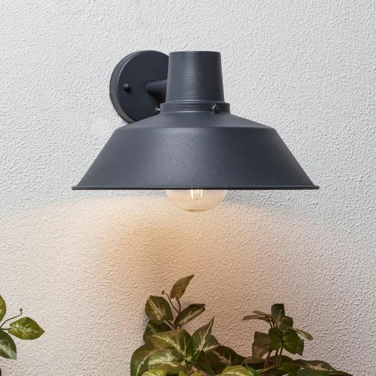 Vägglykta Brilliant Svart Antracitgrå Metall 60 W E27 - 2