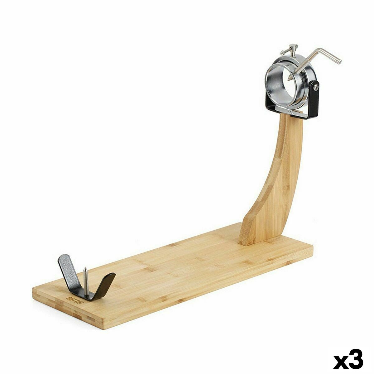 Skinkhållare Quttin Bambu 48 x 18 x 2 cm (3 antal) - 3