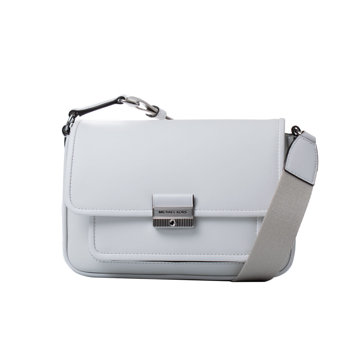 Axelväska Michael Kors Bradshaw Vit 24 x 17 x 5 cm