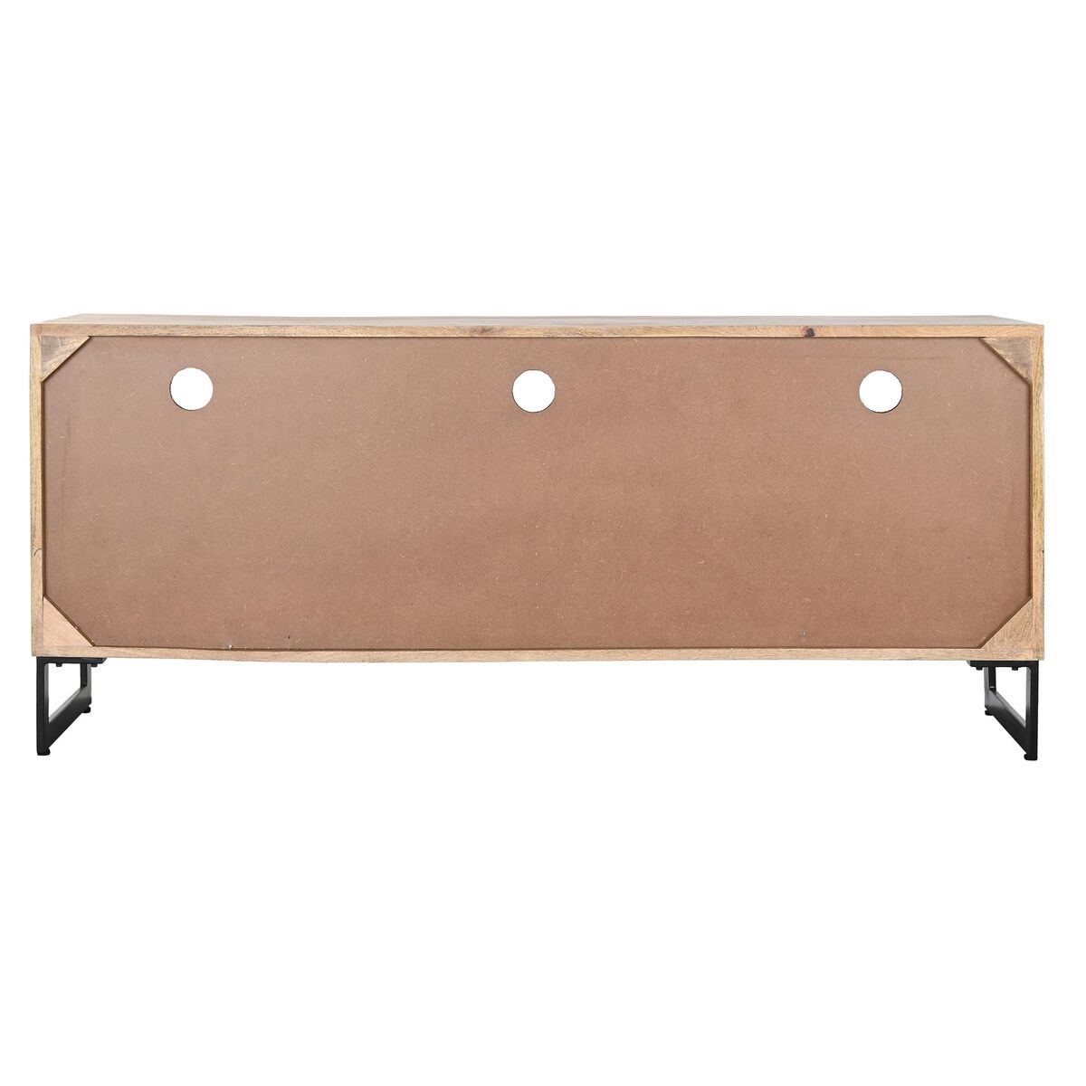 TV-möbler DKD Home Decor Naturell Svart Metall Mangoträ (150 x 40 x 65 cm) - 9