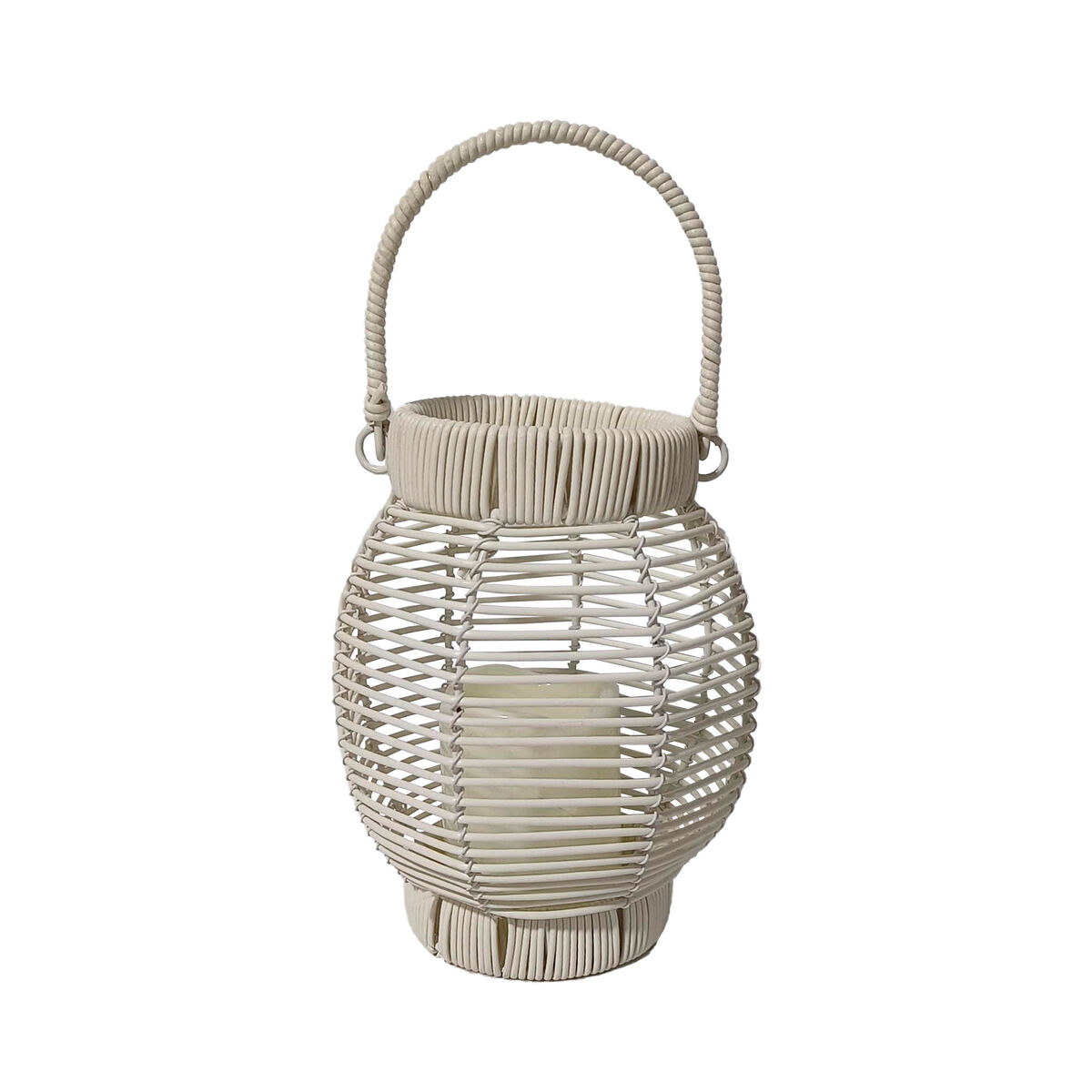 LED-lykta Versa Vit Rattan