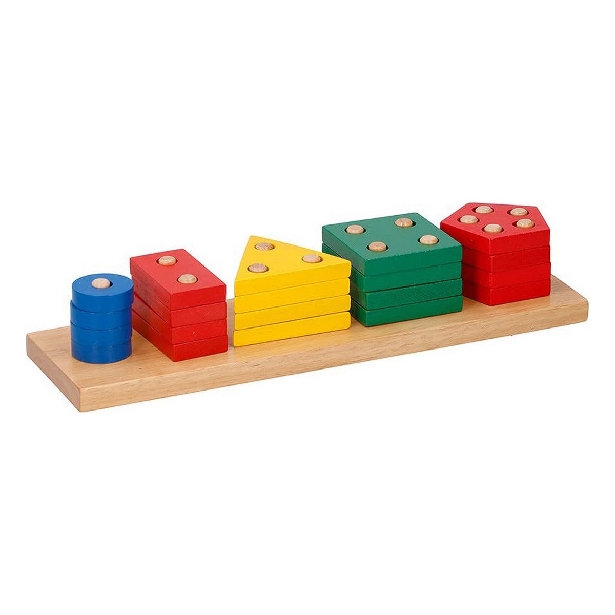 Byggklossespel 20 Delar 1,4 x 8,6 x 31 cm Trä