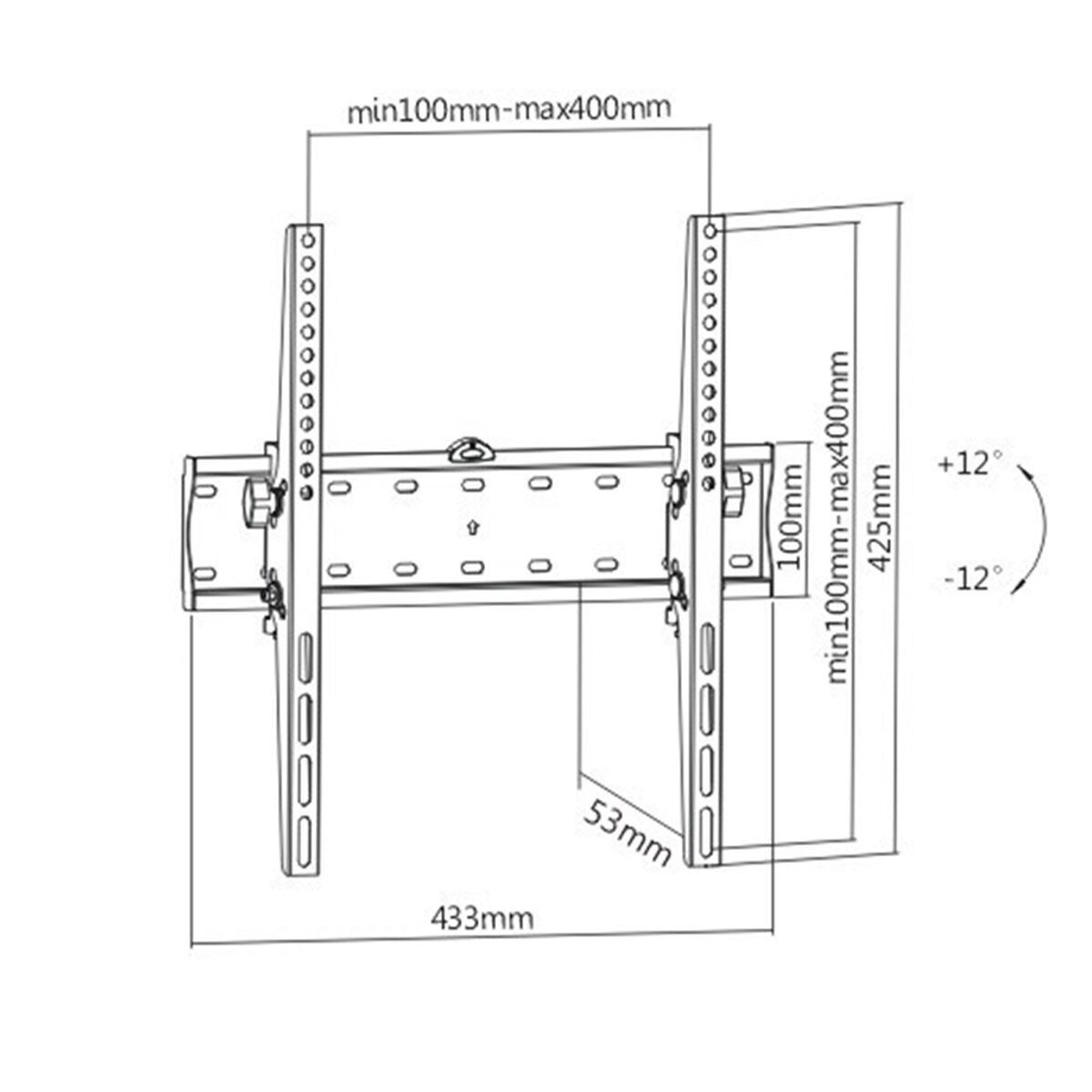 Vägghållare GEMBIRD WM-55T-02 32" 55" 40 kg - 4