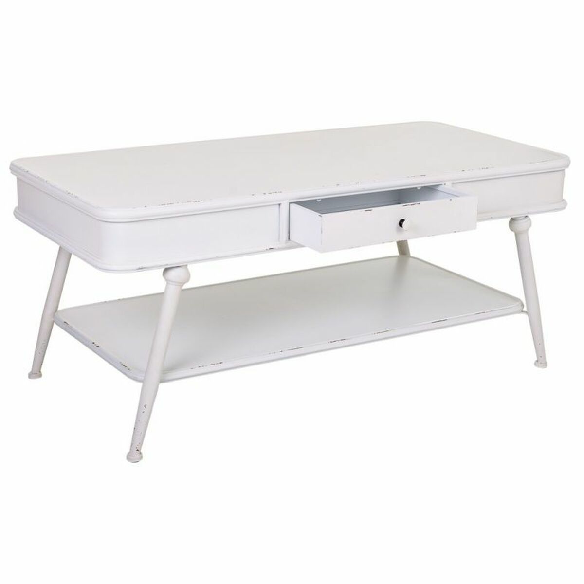 Soffbord Alexandra House Living Vit Järn 60 x 53 x 120 cm - 4