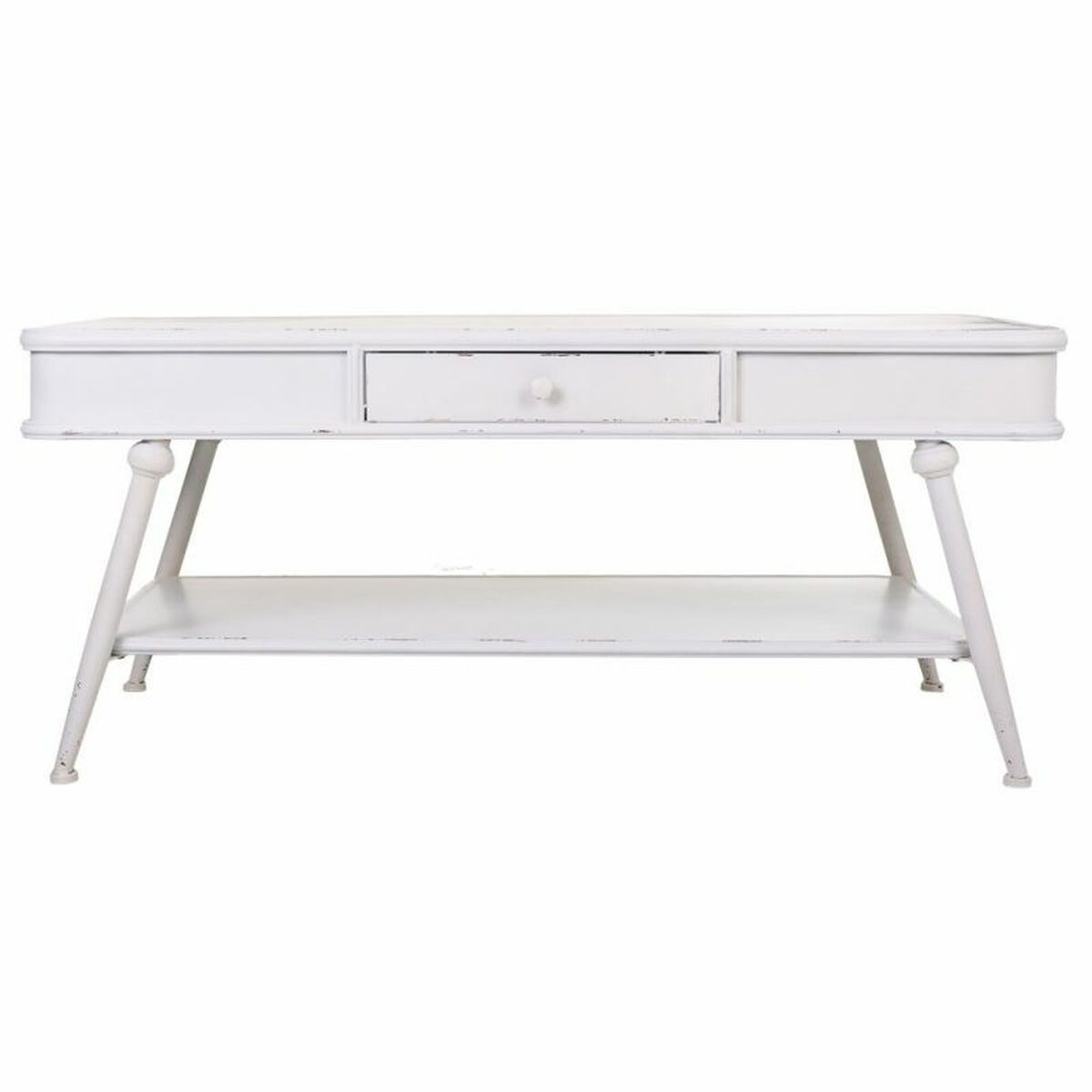 Soffbord Alexandra House Living Vit Järn 60 x 53 x 120 cm - 3