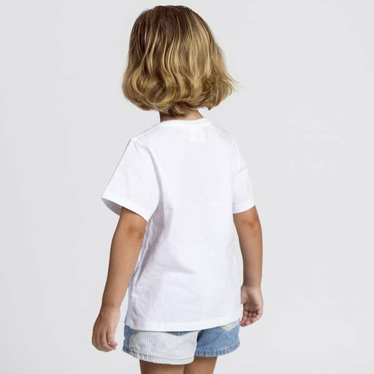 Barn T-shirt med kortärm Frozen Vit - 5