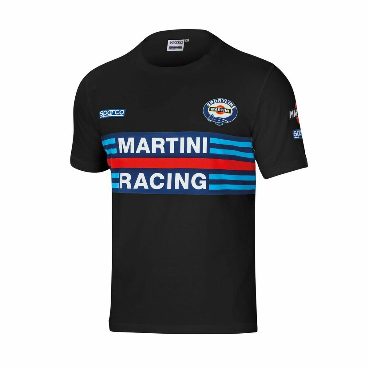 T-shirt med kortärm Sparco Martini Racing Svart S