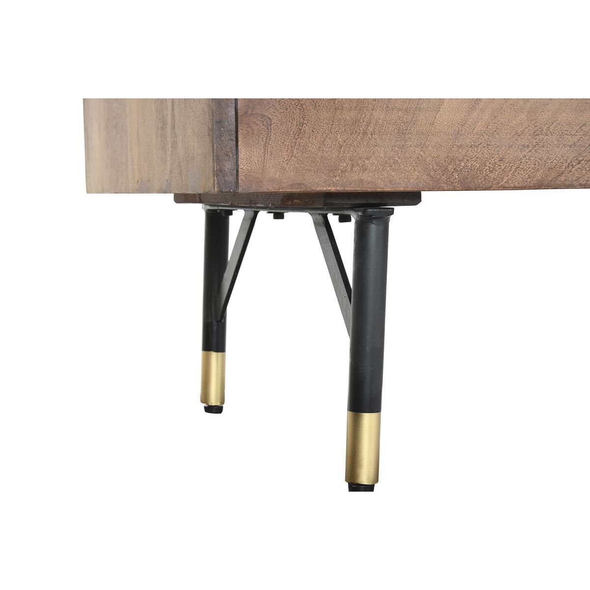 TV-möbler DKD Home Decor Mörkbrun Metall Mangoträ (130 x 45 x 60 cm) - 3